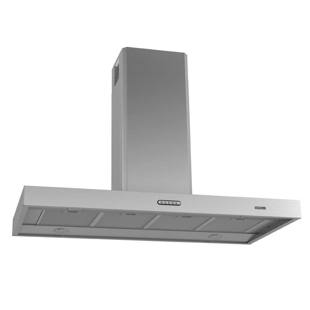 Coifa Nardelli Ilha Teto Retangular Inox 120 Cm Inox 110V