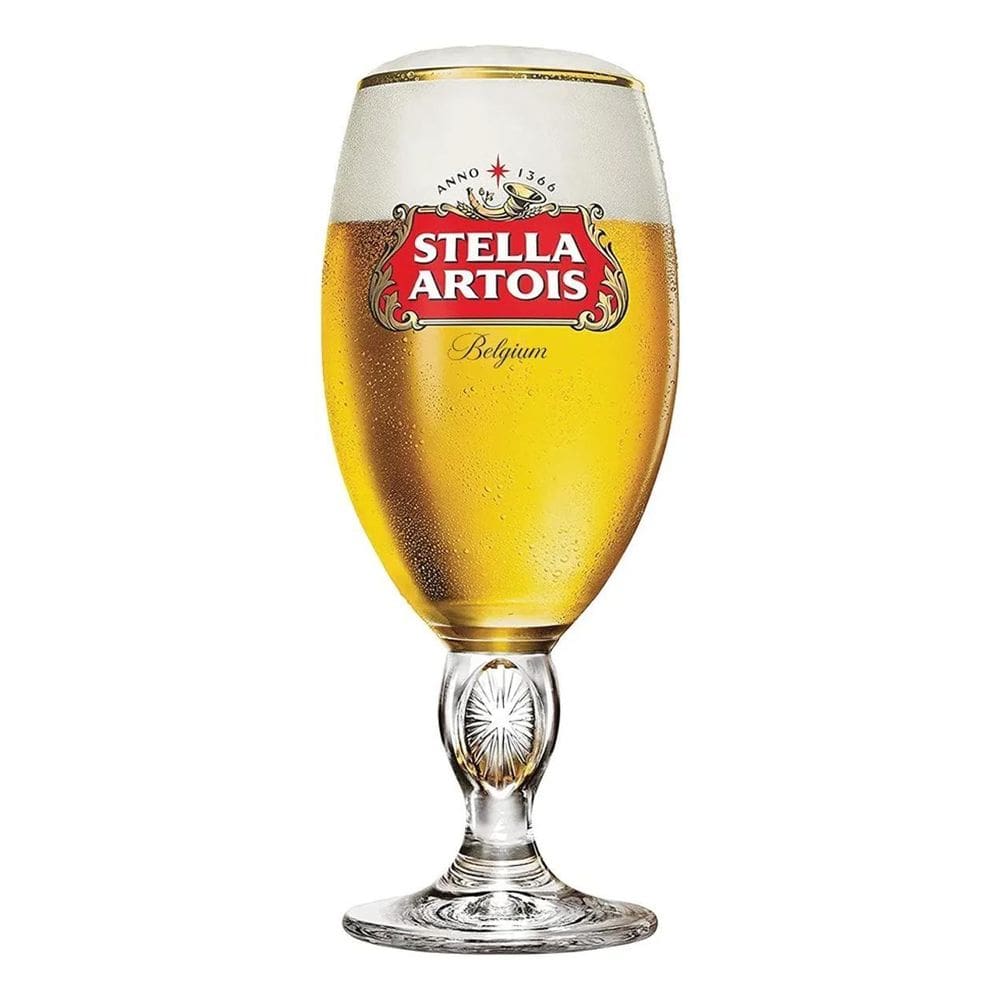 3X Taça Stella Artois Belgium, Taça De Vidro, Ruvolo 315Ml