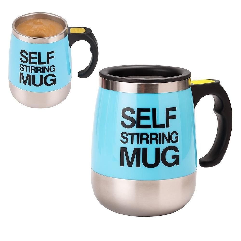 Caneca Mixer Automatica Copo Liquidificador Eletrico Misturador De Bebidas Portatil Trabalho Academia Azul