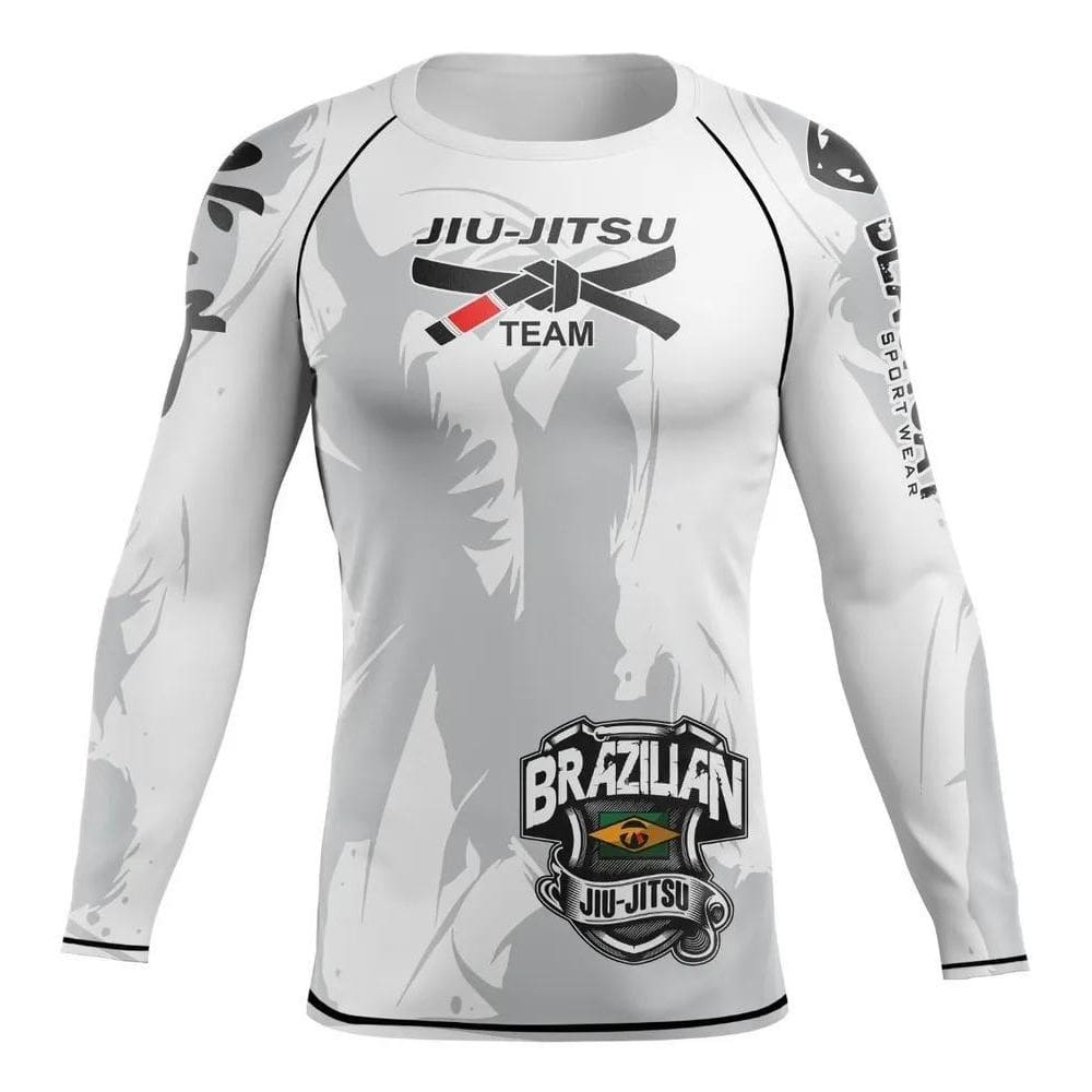 Camisa Segunda Pele Rash Guard Jiu-Jitsu Pro Justiceiro Ggg