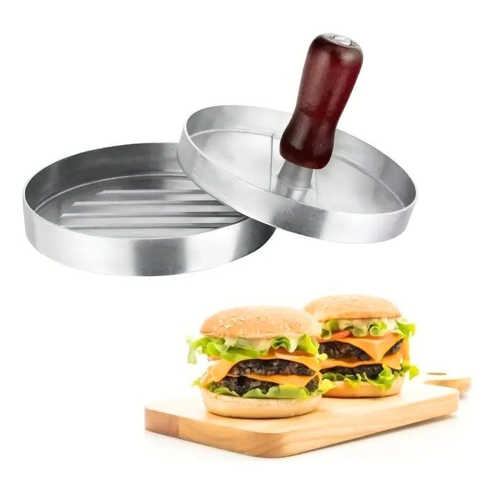10X Modelador De Hamburguer Molde Forma De Aluminio Gourmet