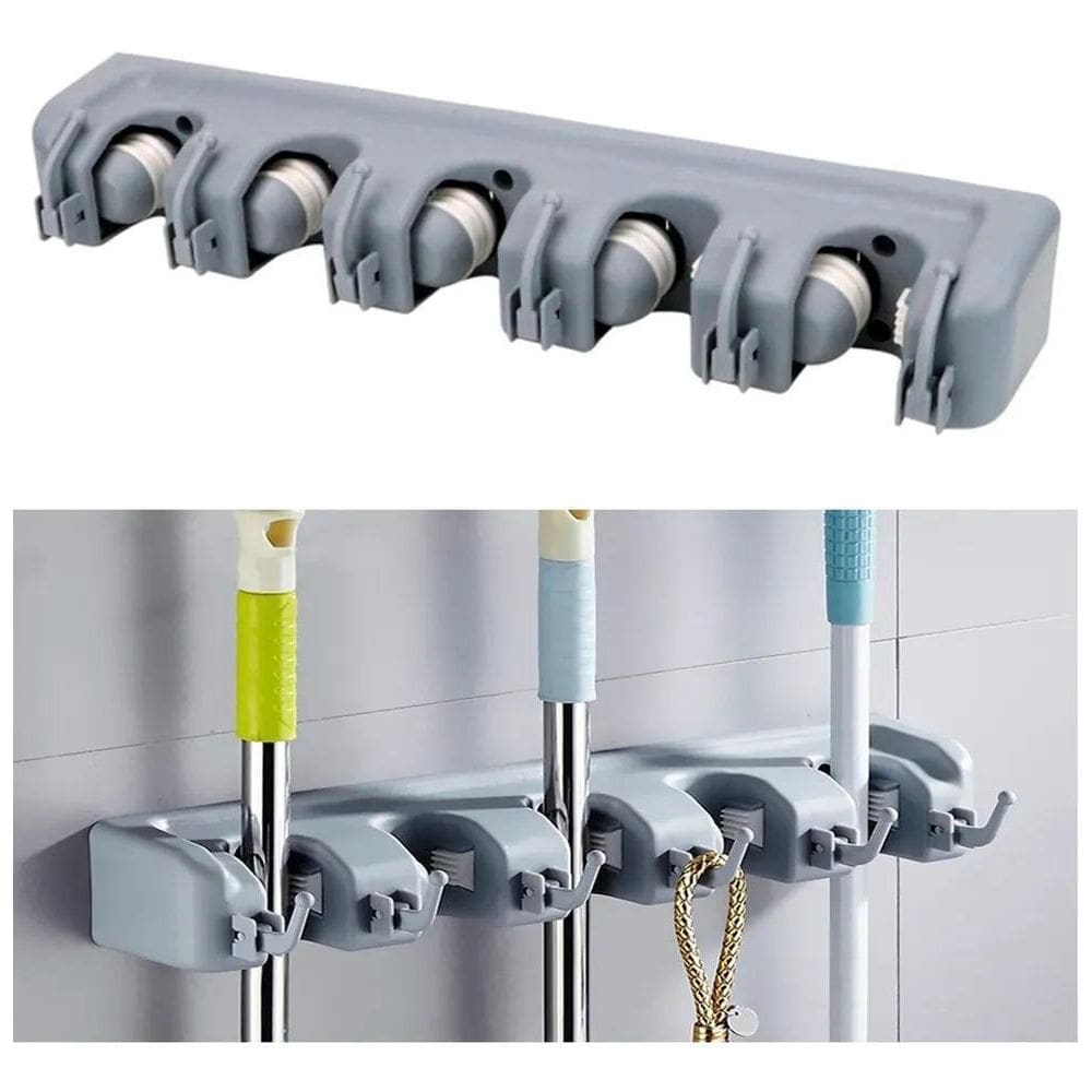 Suporte Multiuso Porta Vassoura Para Lavanderia Funcional Ca
