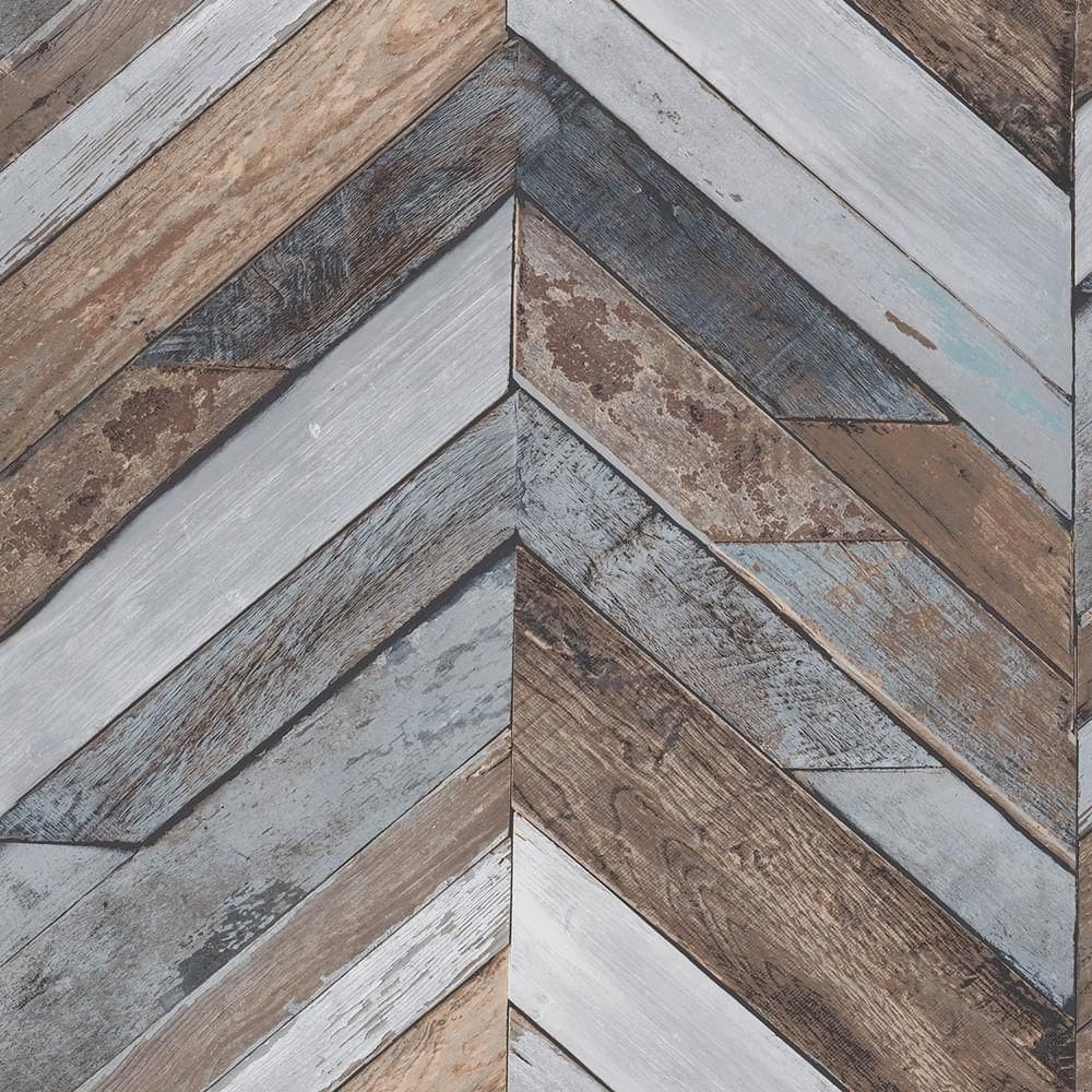 Papel de Parede EP3401 Painel Chevron Madeira 10m x 0,53m