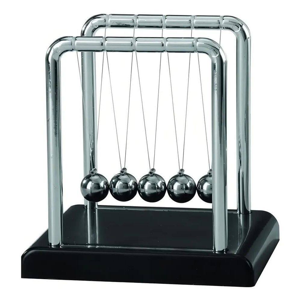 2X Pendulo De Newton Enfeite Decoracao Mesa Escritorio Sala