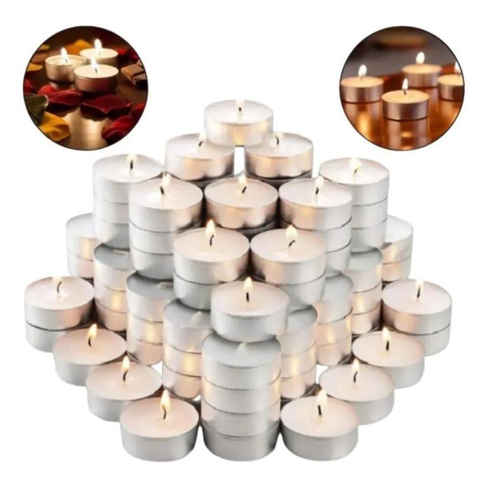 Kit 100 Velas Rechaud Decoração Casamento Lamparina