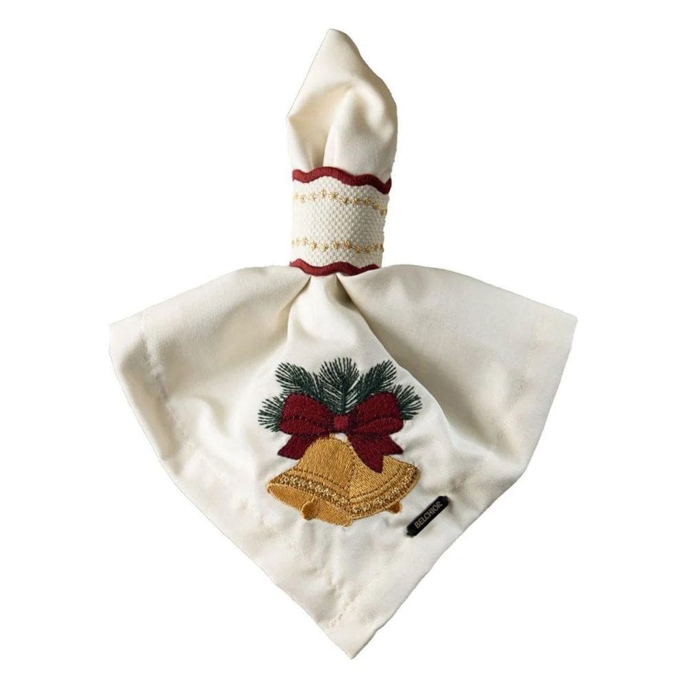 Guardanapo Natalino Sonata Bordado 154 40X40 2Und