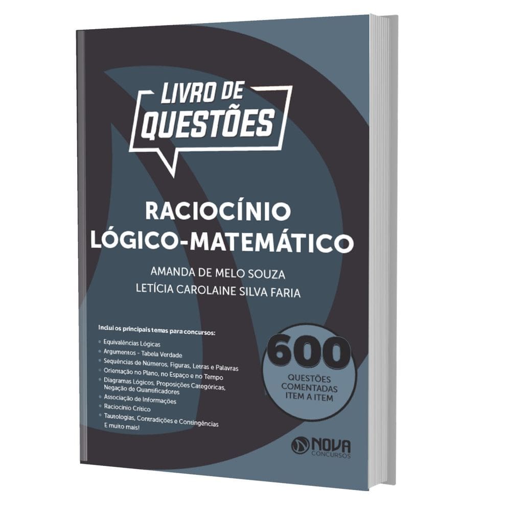 Livro Questões Comentadas Raciocínio Lógico Matemático