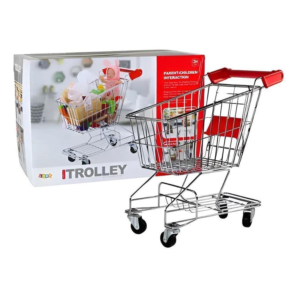 Carrinho De Compras Cesta De Metal Para Criança Toys Import