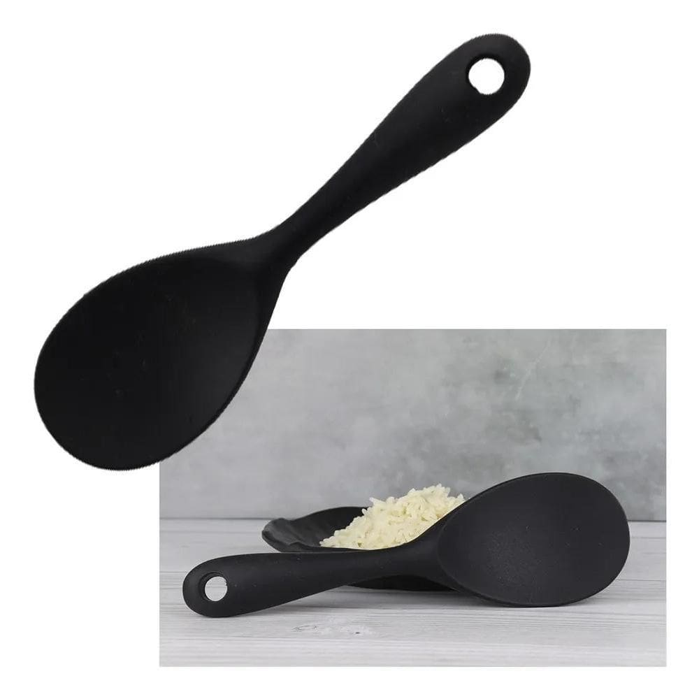 Colher Em Silicone Para Arroz E Molho Utensílio Cozinha Cor