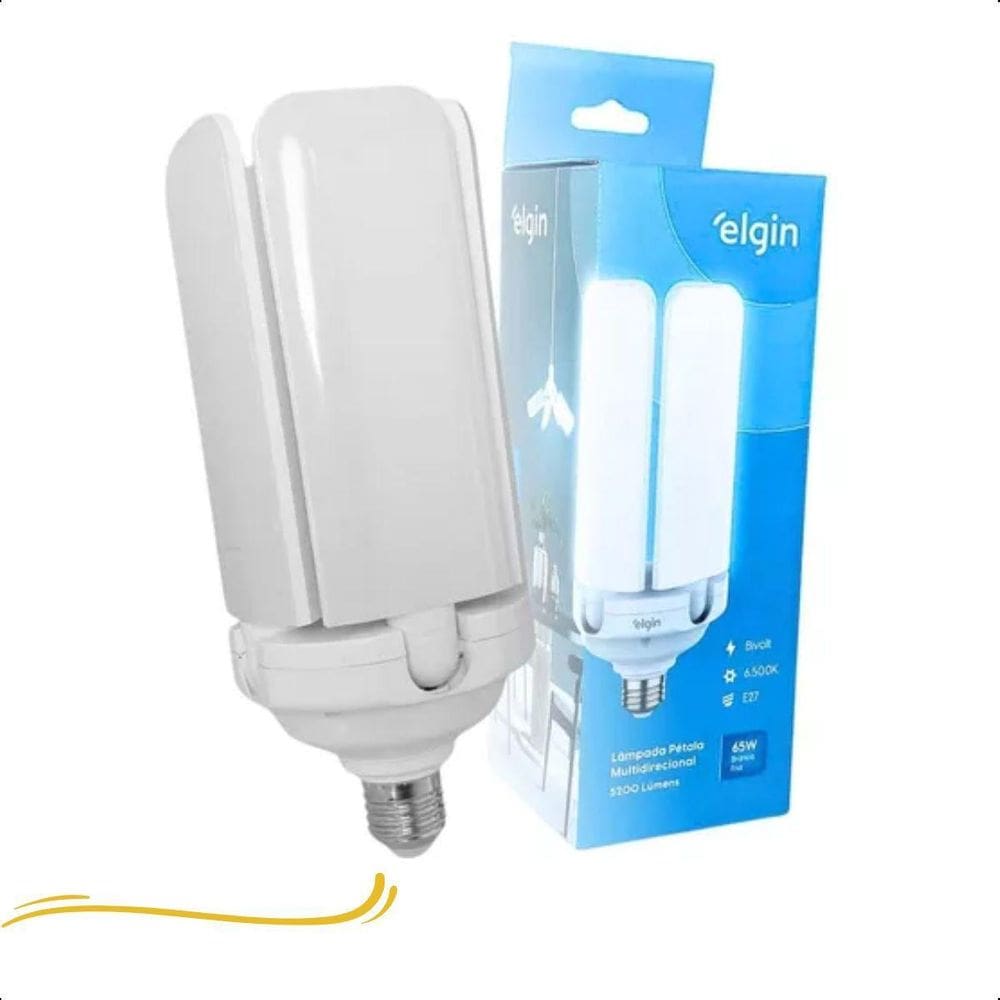 Lâmpada Led Pétala Articulada 65W Multiângulos 6500K Bivolt