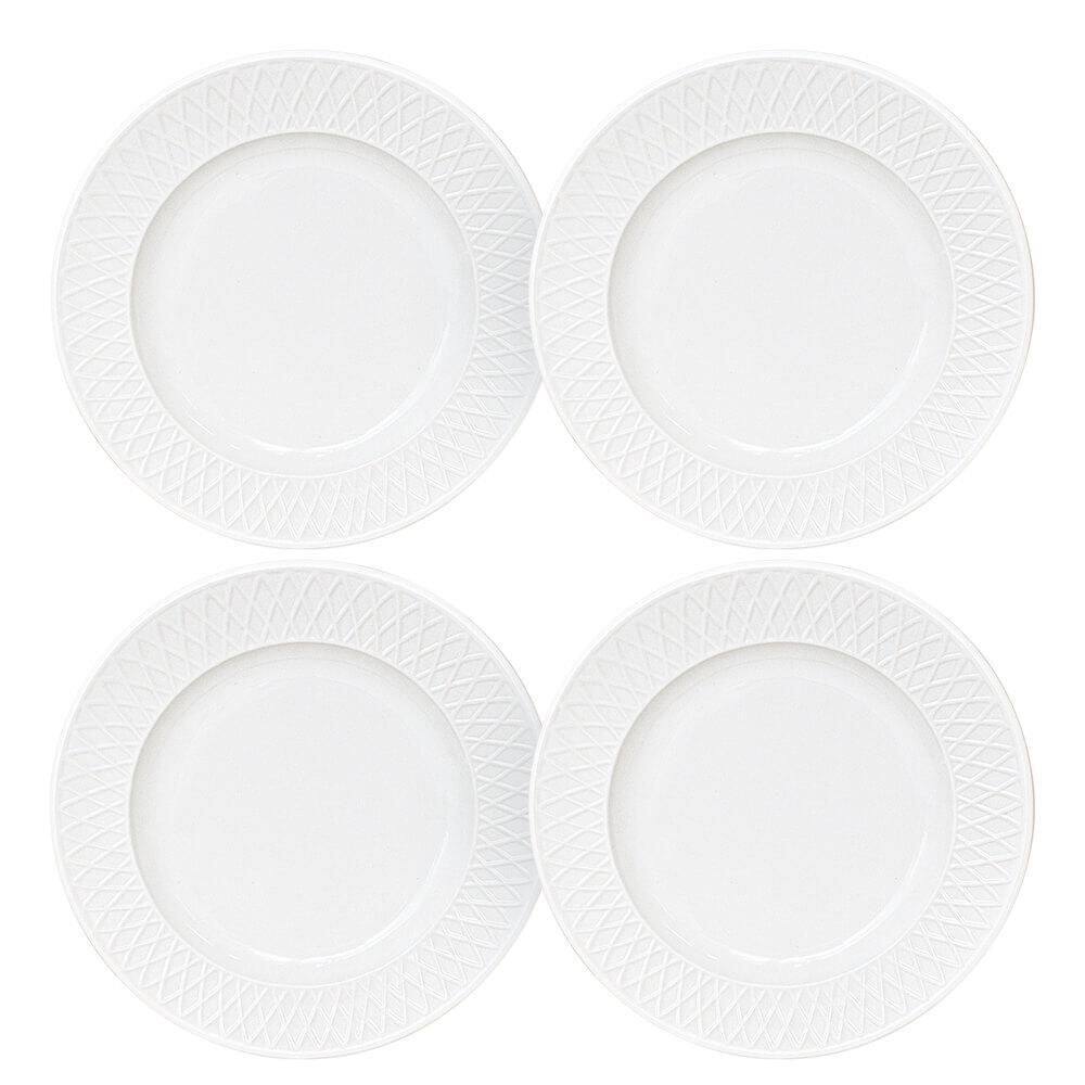 Jogo Pratos Sobremesa Divine 19Cm Opaline 4 Peça Hauskraft