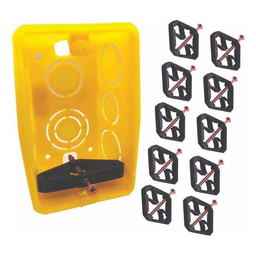 Reparo De Abas Caixinha De Luz 4X2 Salva Caixinha Com 10 Und