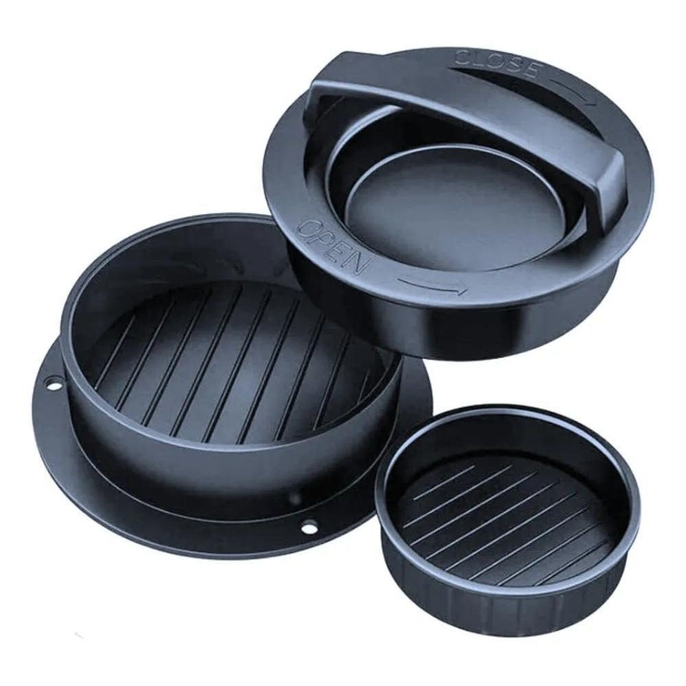 Kit Forma Modelador De Hambúrguer Artesanal 3Pç