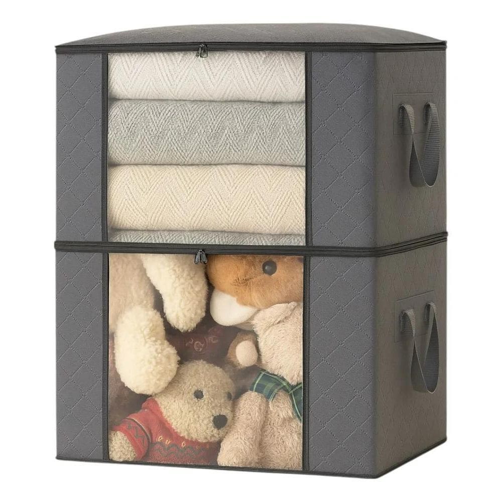 Kit 2 Organizadores Multiuso Roupas Edredom Cobertor