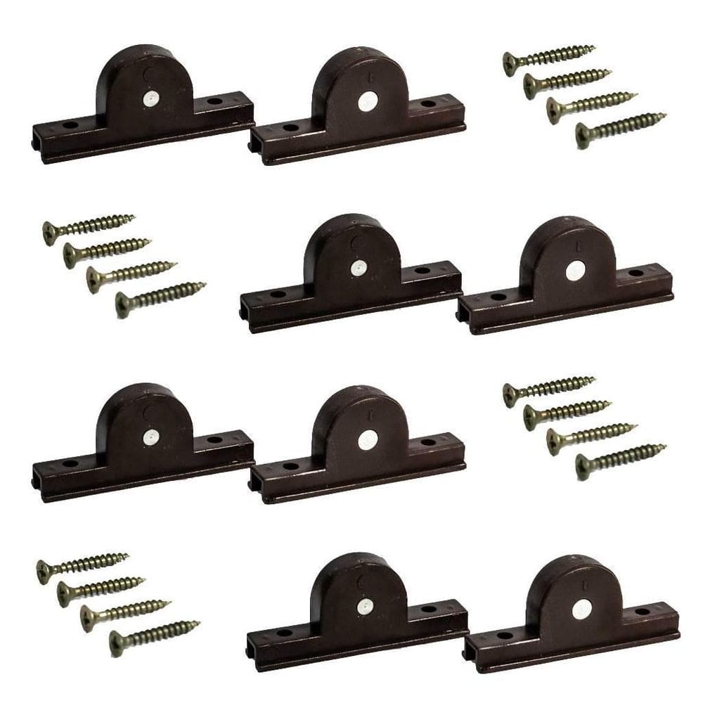 Kit De 8 Rodízios Para Janelas E Portas De Correr Trilho 8Mm