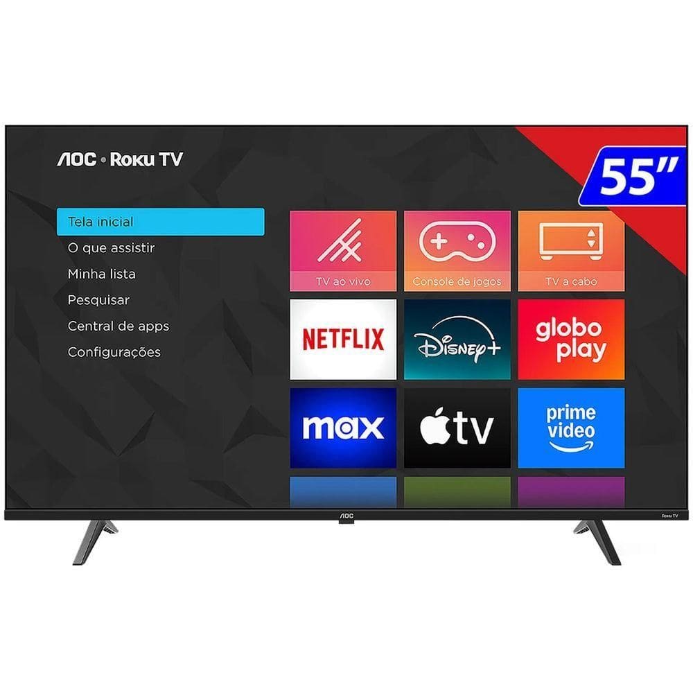 Smart AOC OLED 55 4K Wi-Fi HDR10 HDMI 55U7045/78G