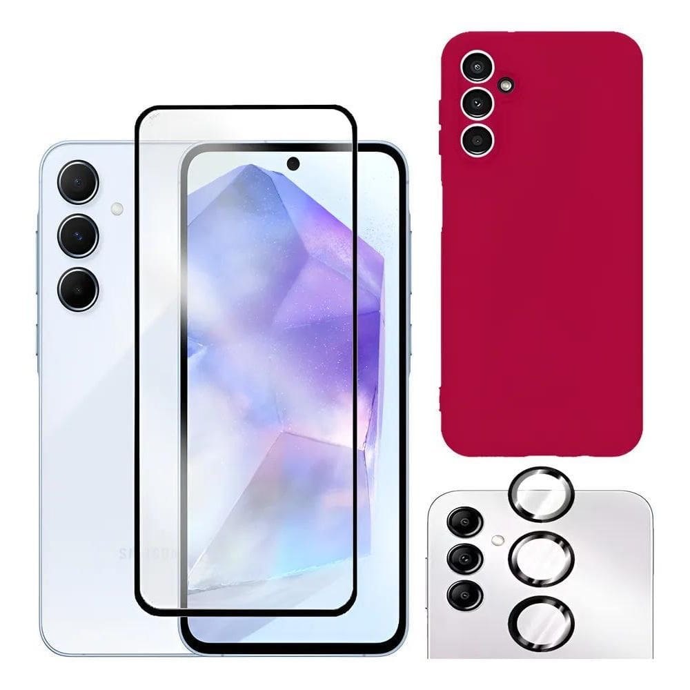 Capa Capinha Case + Película Tela Camera Para Galaxy Cardea