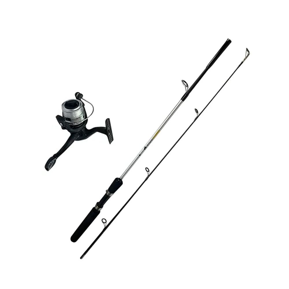 Kit Pesca Brasil Millenium Sabre Vara + Molinete Com Linha Fibra De Vidro