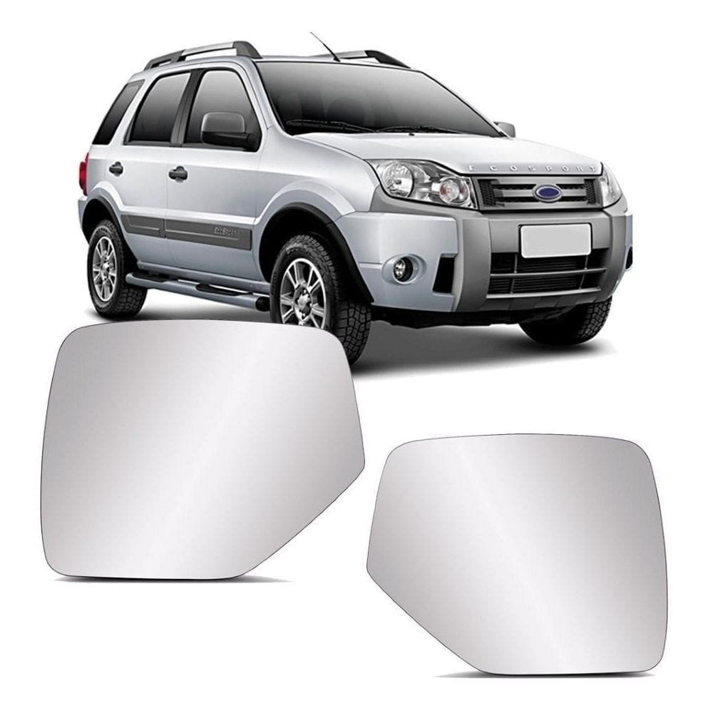 Lente Retrovisor Com Base Ecosport 03 A 12 Ranger 05 A 09