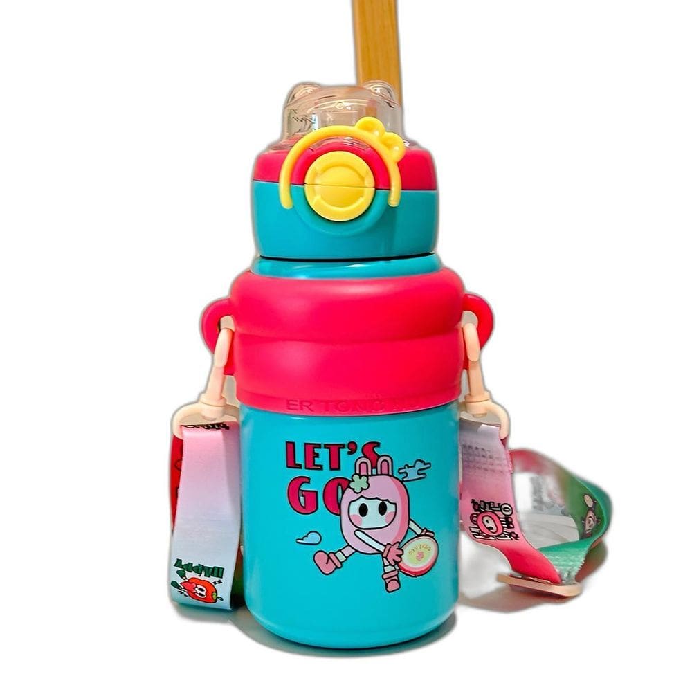 Garrafa Infantil Térmica Divertida Inox Resistente