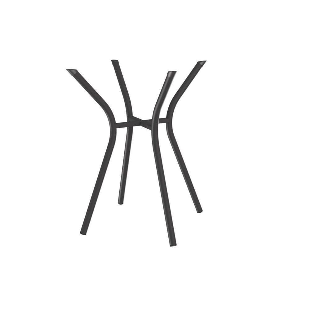 Base Mesa De Jantar Sardenha M086 Aço S- Tampo Preto - Kappesberg