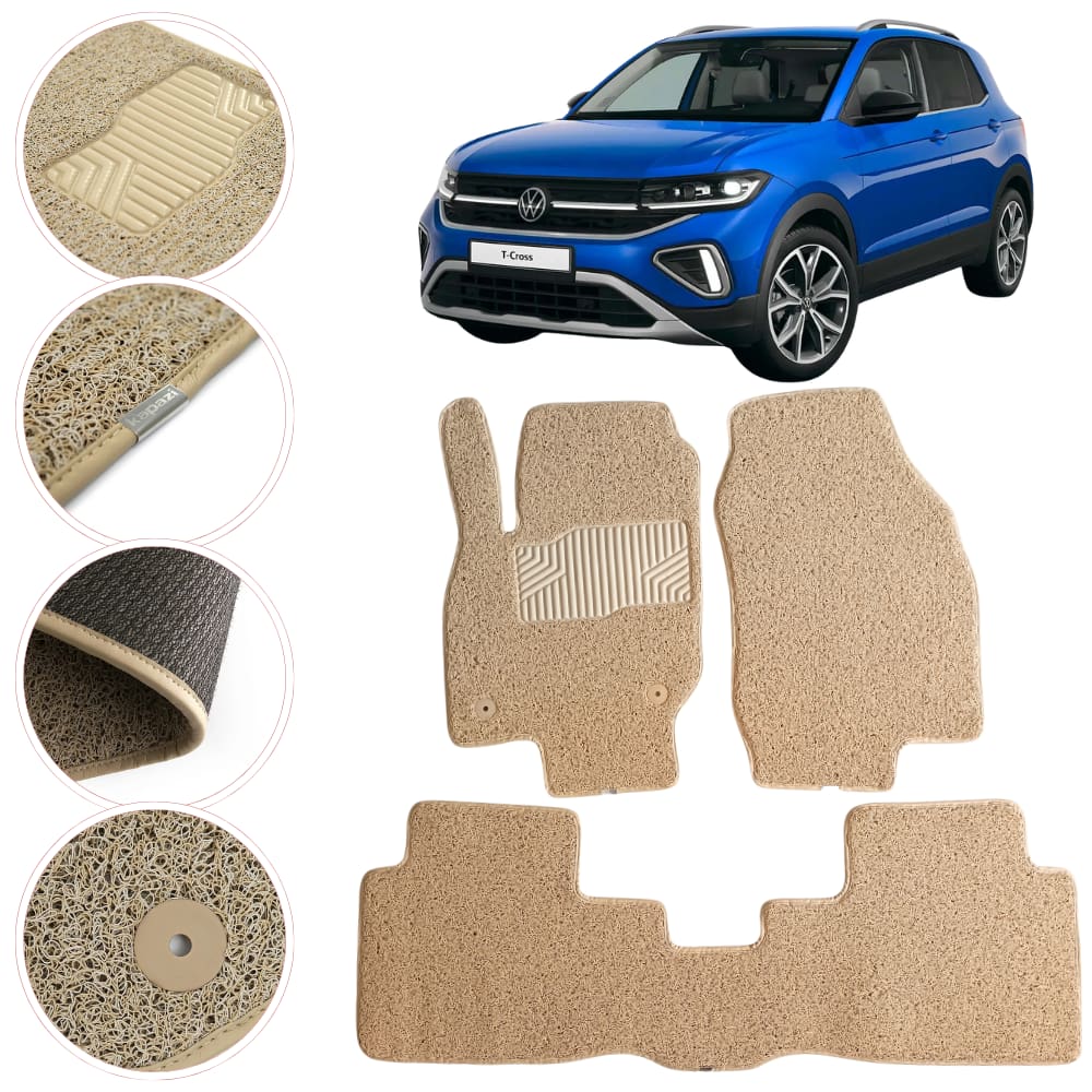 Tapete Kapazi Automotivo Premium T-Cross 2023 a 2026 Bege
