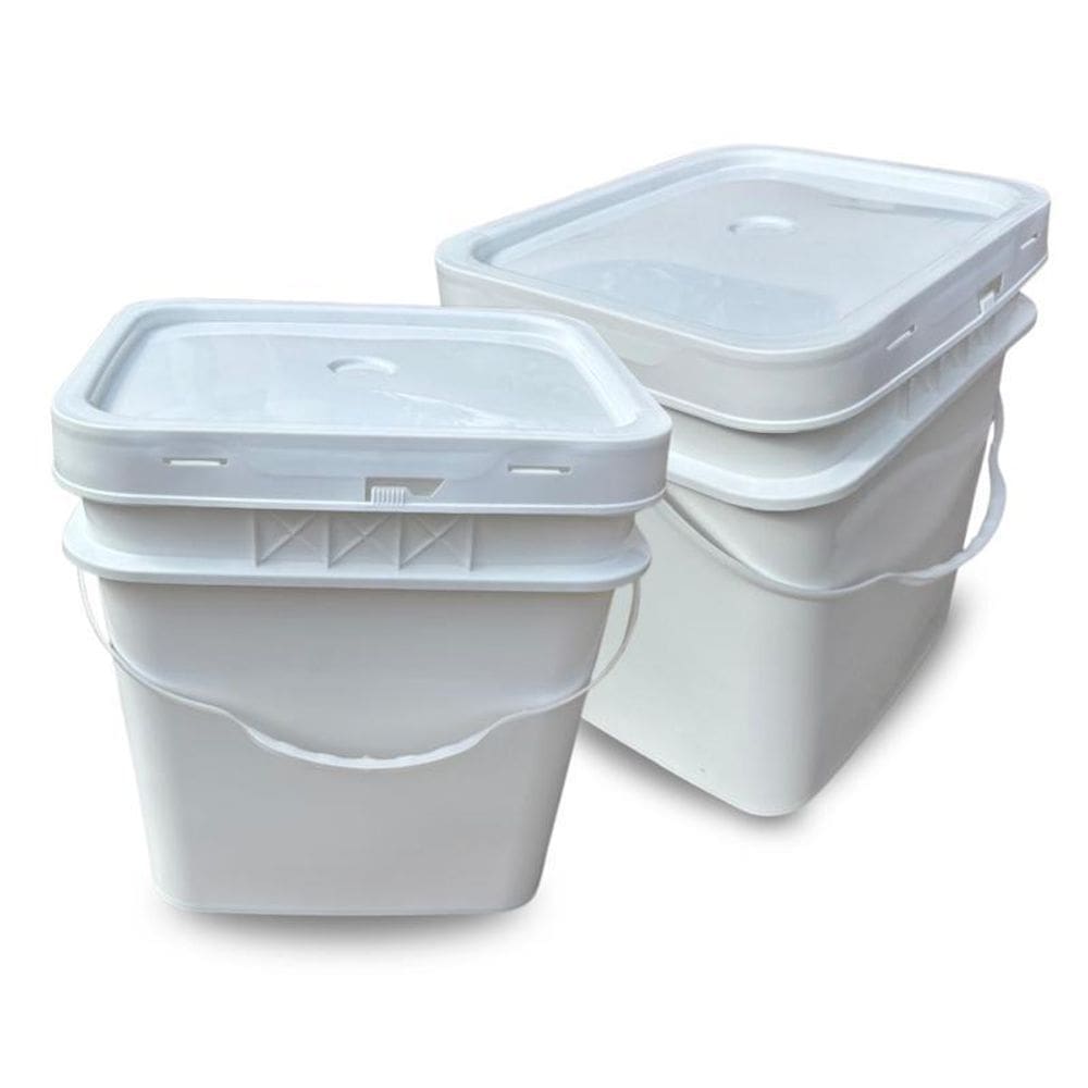 Balde Plastico Novo De 16L Retangular - 2 Pçs