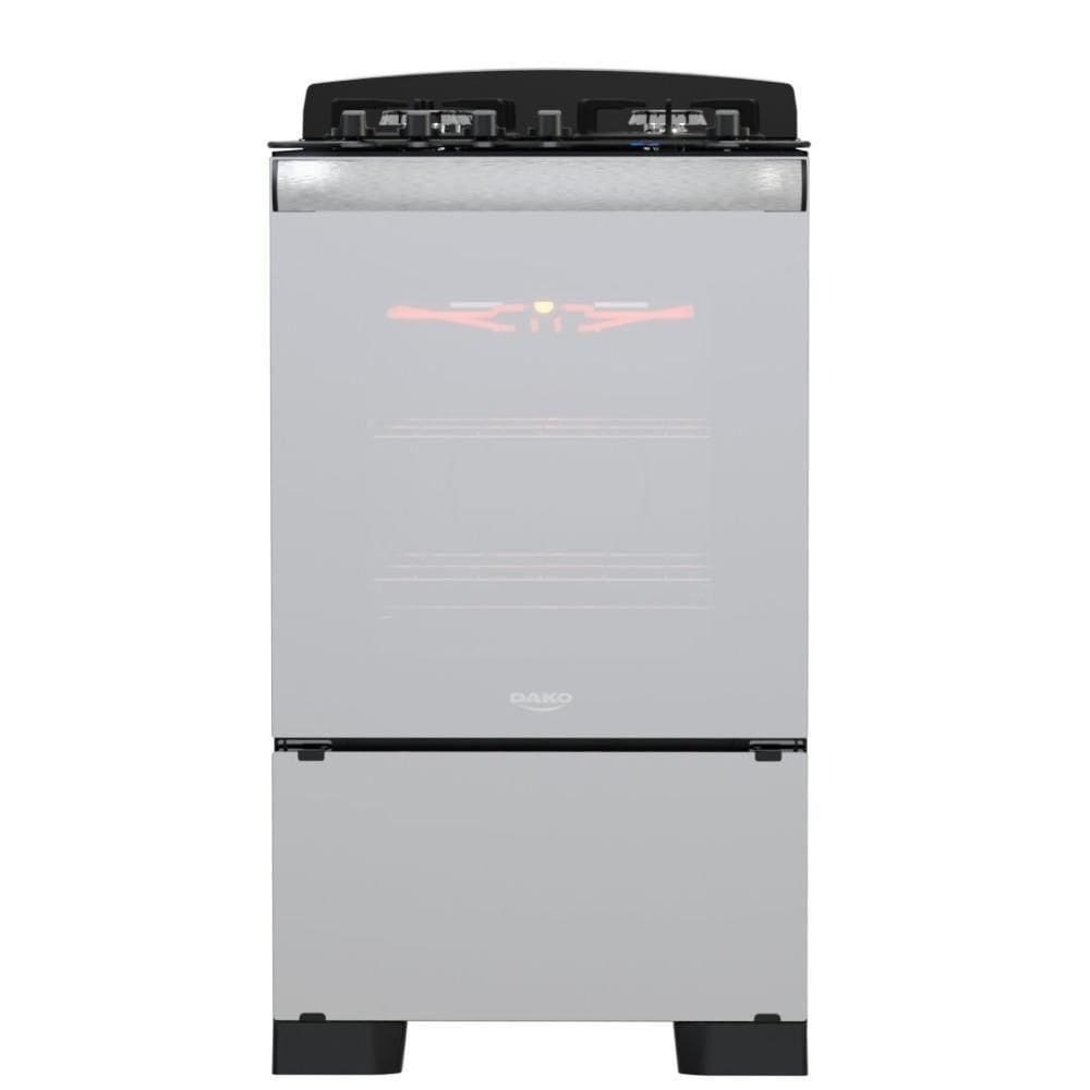 Fogão 4 Bocas Dako Diplomata Glass Grill Style Timer Bivolt