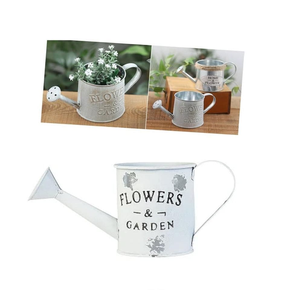 Vaso Regador Decoração Metal Flowers Garden Arranjo Flores