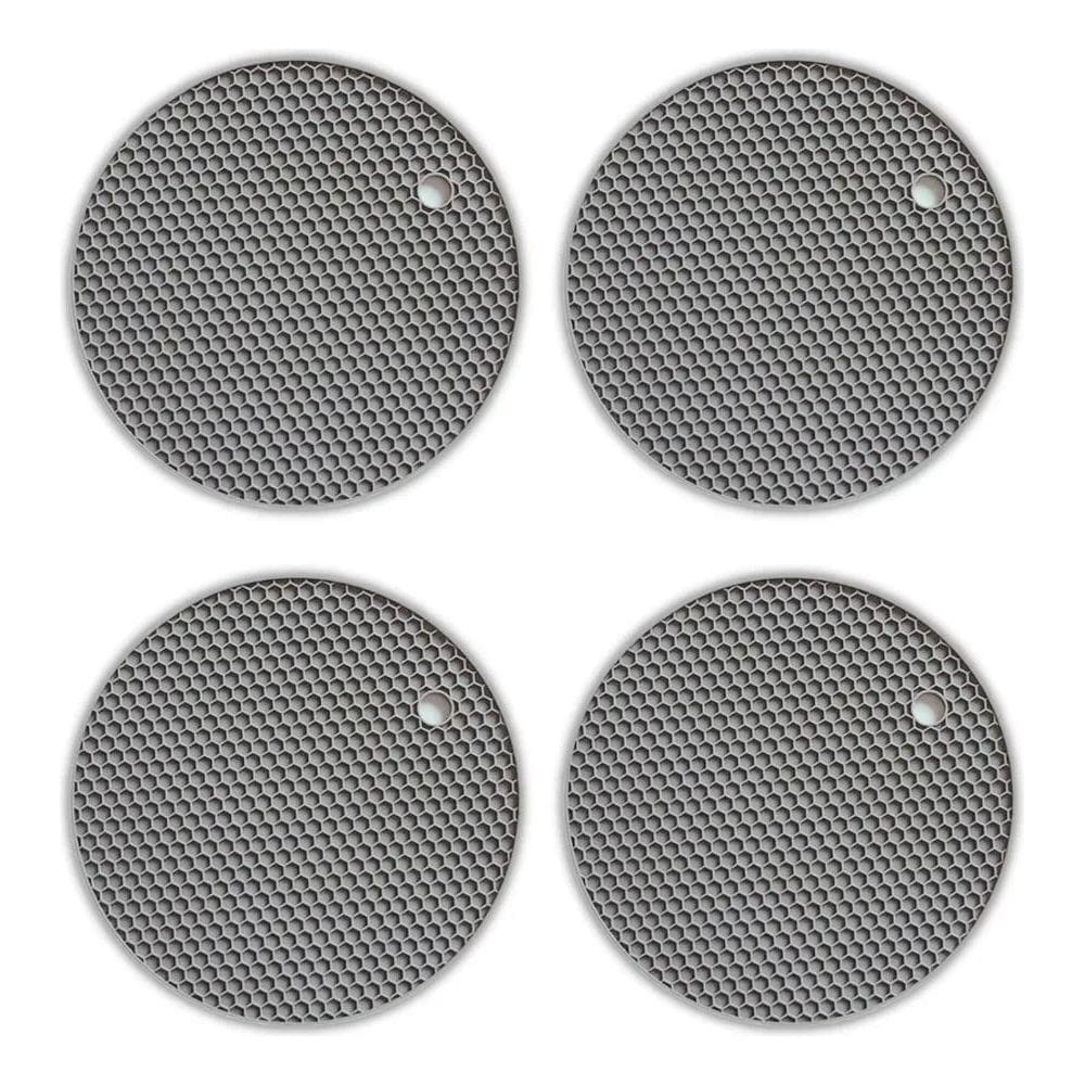 Kit 4 Descanso De Panela Silicone Protetor Antiaderente