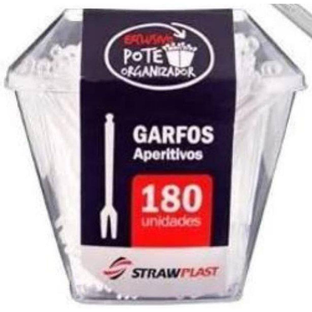 Garfos aperitivo cristal - 3.600 unidades - Strawplast