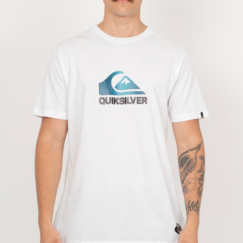Camiseta Quiksilver Soft Hologram SM26 Masculina Branco