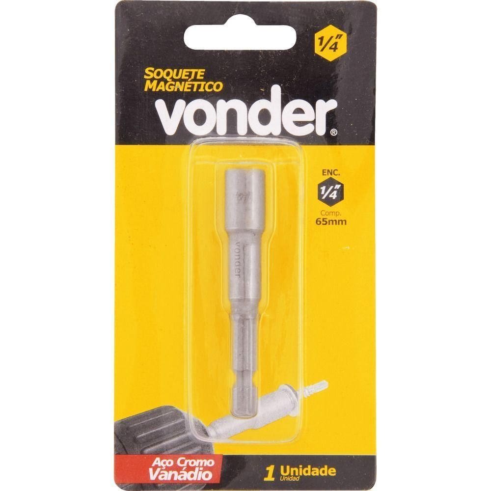 Adaptador Soquete Magnético 3-8x65mmenc 1-4” Sext Vonder