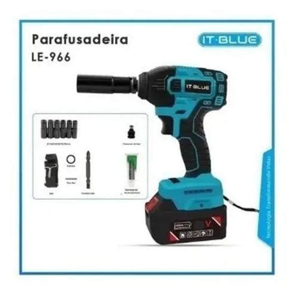 Chave De Impacto 2 Bateria Lítio 21V Brushless