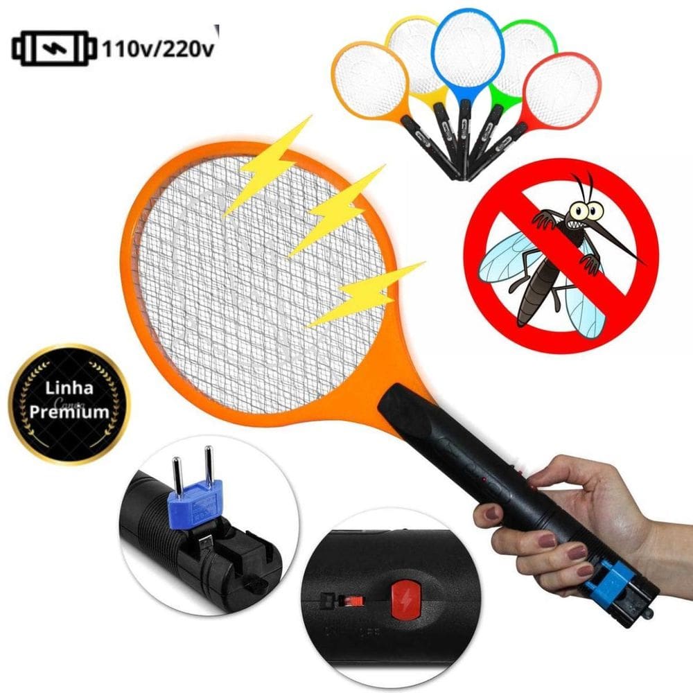 Raquete Elétrica Premium Para Eliminar Mosquitos