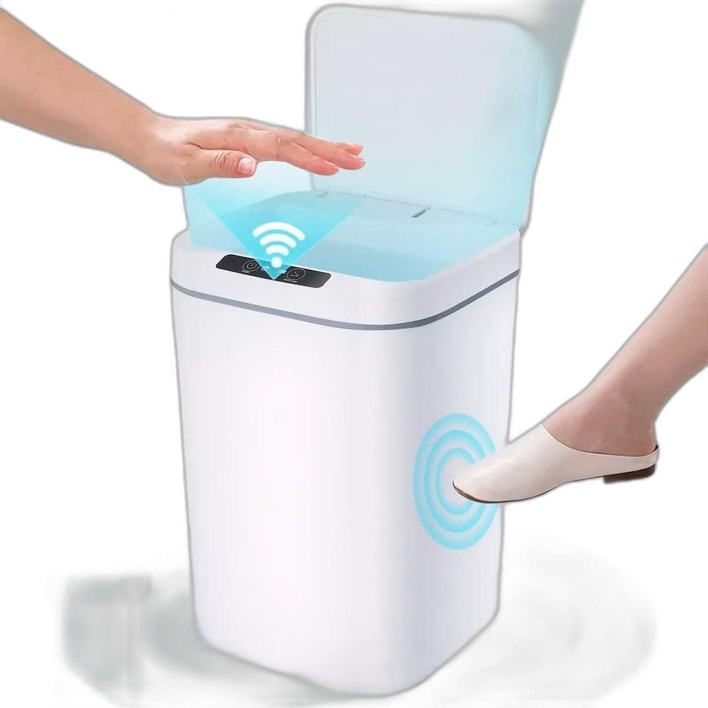 Lixeira Automática Sensor Para Lixo Cozinha Escritório 16L