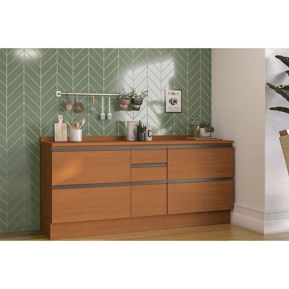 Kit De Cozinha Completa 4 Peças Maxxi (2balcões+2complementos) C4p164 Canela - Kappesberg