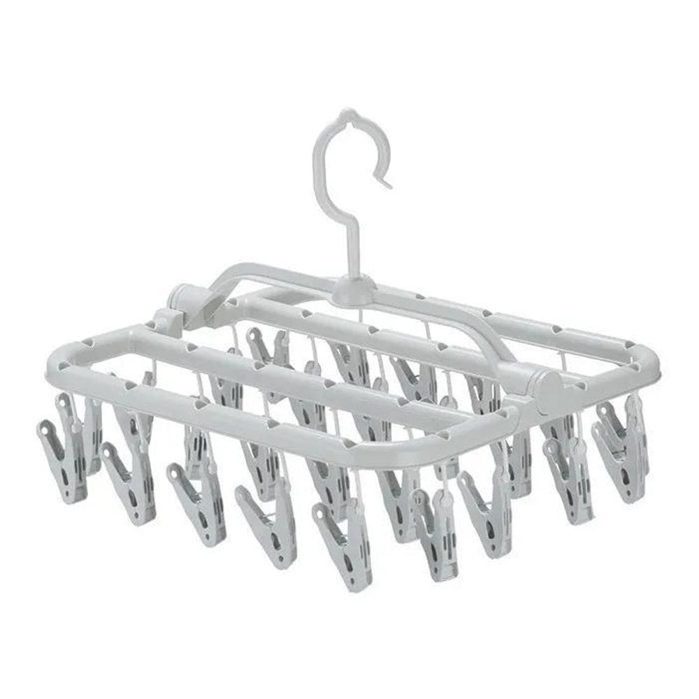 Varal Retrátil Calcinha Cueca Meias Multiuso 26 Prendedores