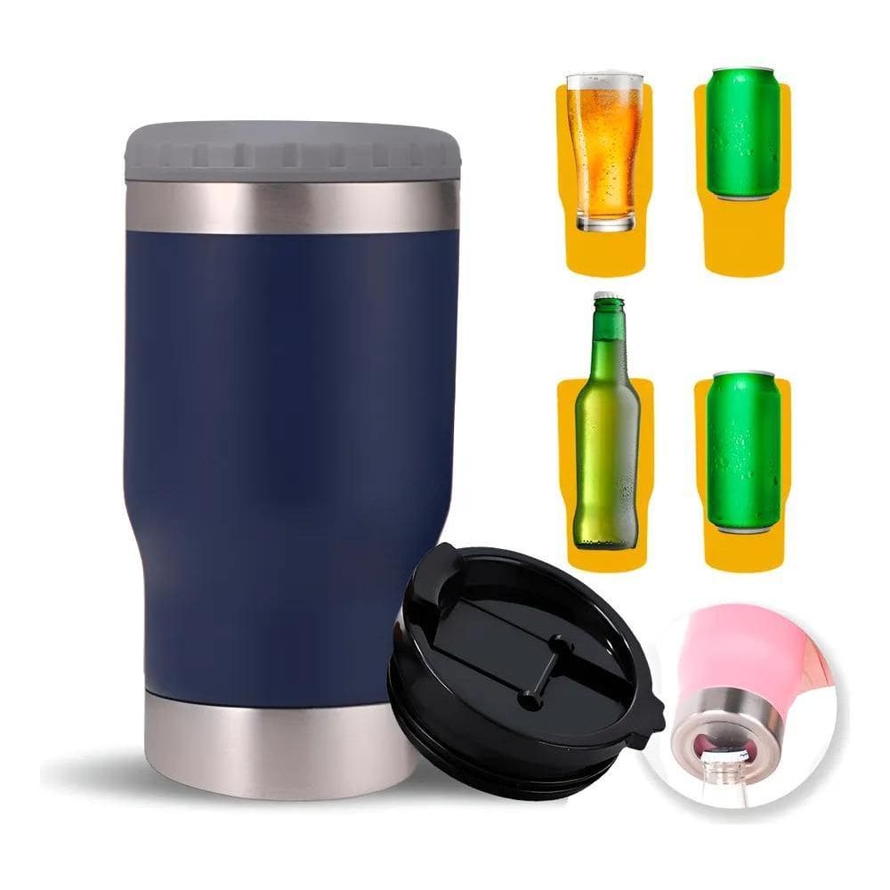 10X Copo Térmico Long Neck Cerveja Latinha Latão Litrinho I