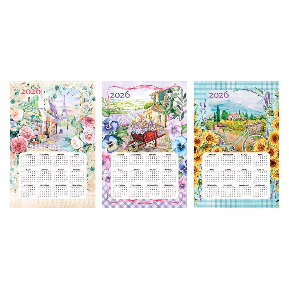 Kit 06 Panos De Copa Prato Havana Dohler Calendário 2026 B