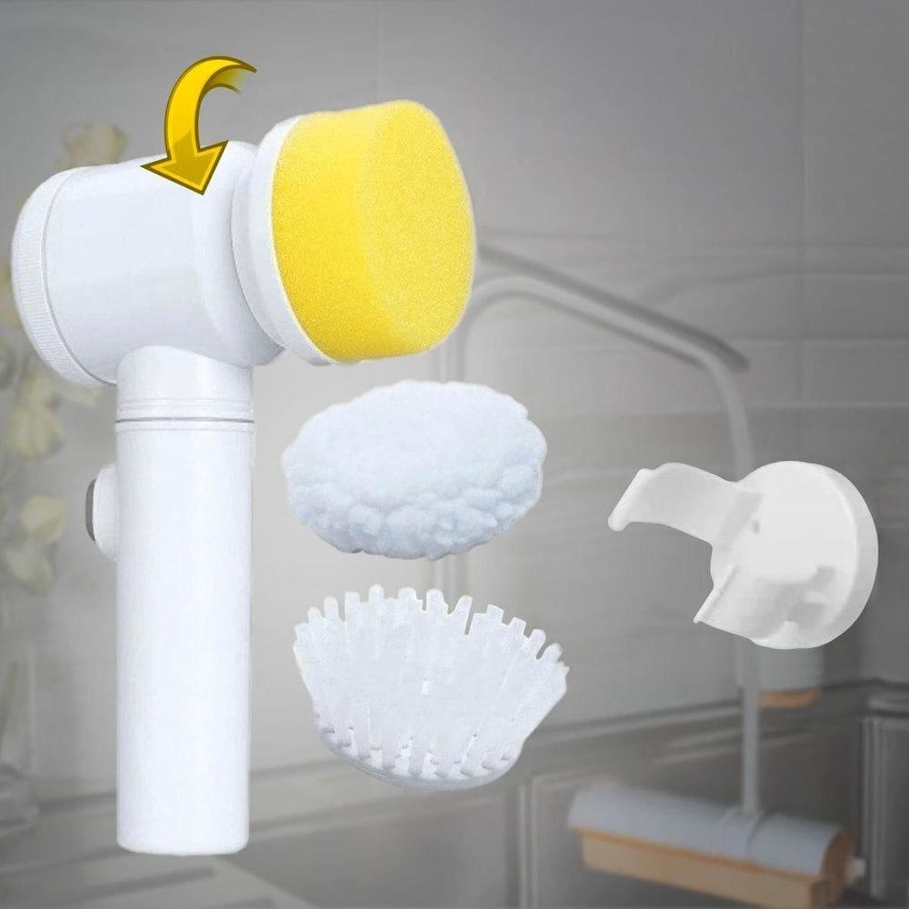 Escova 360º Usb Super Azulejo Microfibra Ajustável Limpeza