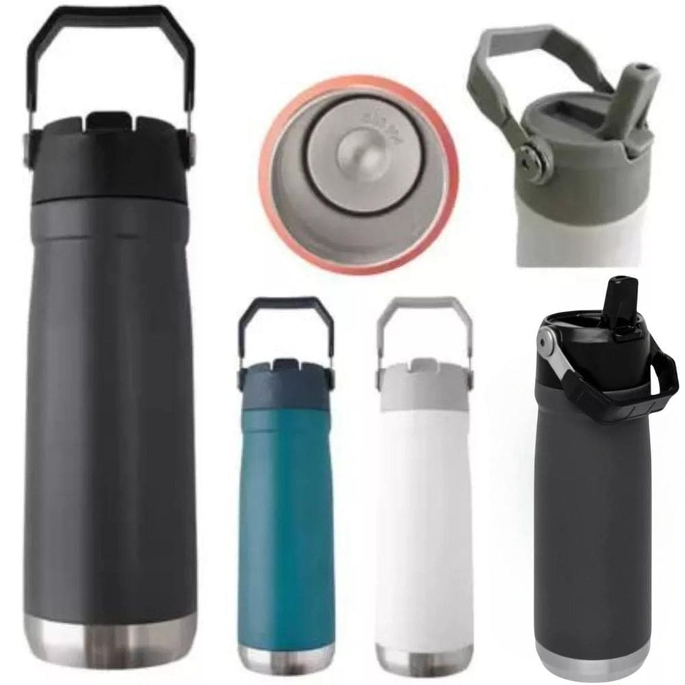 Garrafa Térmica Infantil 610Ml Isolamento A Vácuo Ideal