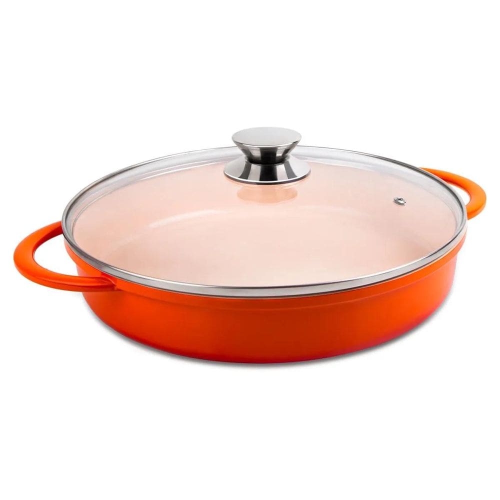 Caçarola Antiaderente Hercules 30Cm Laranja 3,8L Pa900-30L
