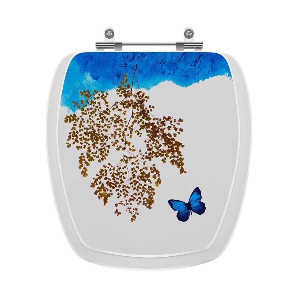 Assento Sanitario Decorado Borboleta Thema Para Vaso Incepa