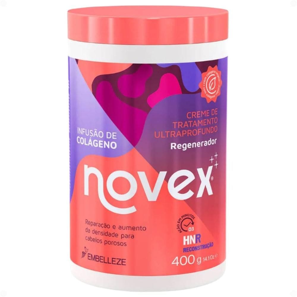 Creme De Tratamento Novex Infusão De Colágeno Regenerador 400g