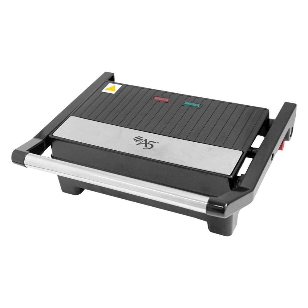 Grill Elétrico Sanduicheira Antiaderente Austin Em Inox 110v
