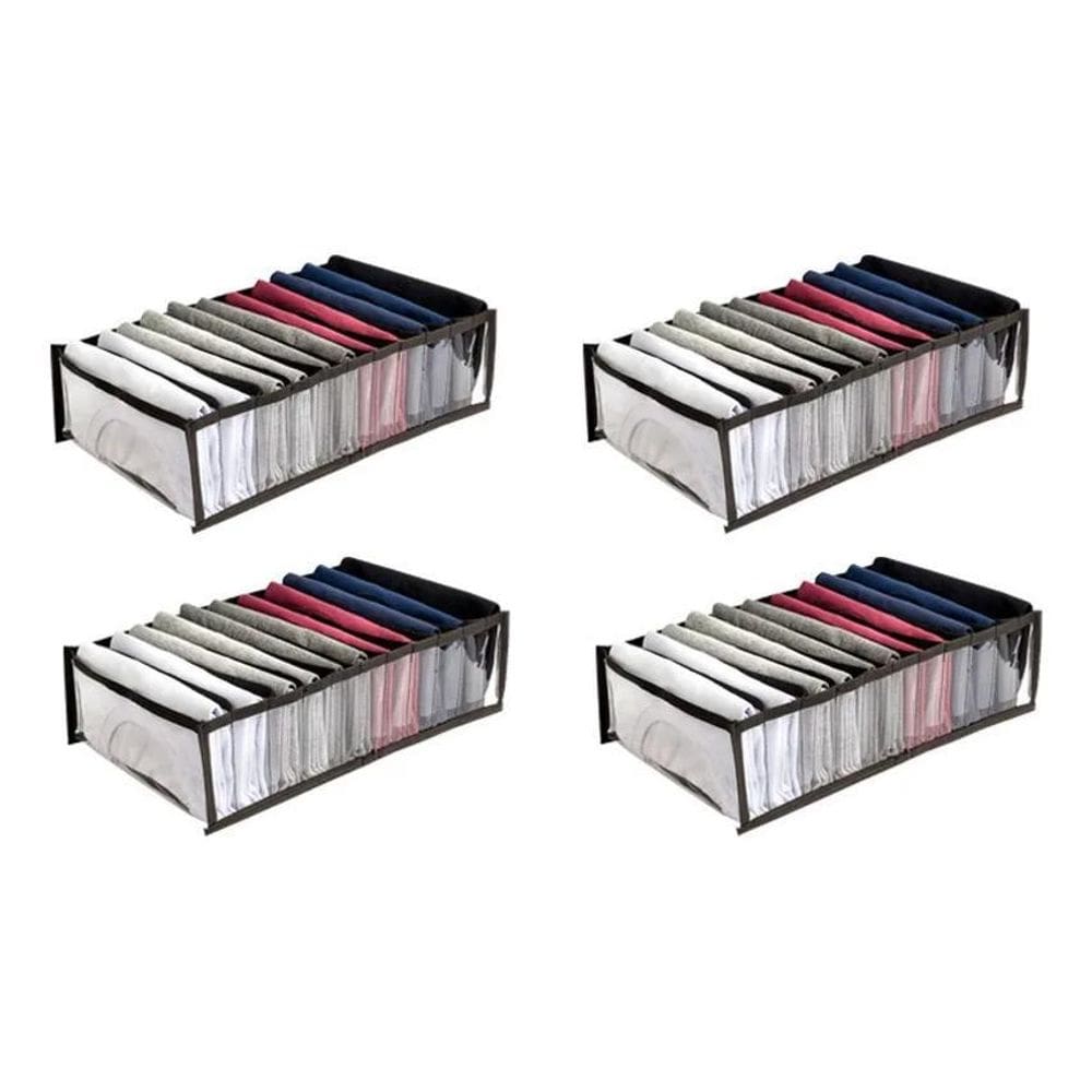 Kit 4 Colmeia Organizadora Para Camisetas Closet 10X40X25Cm