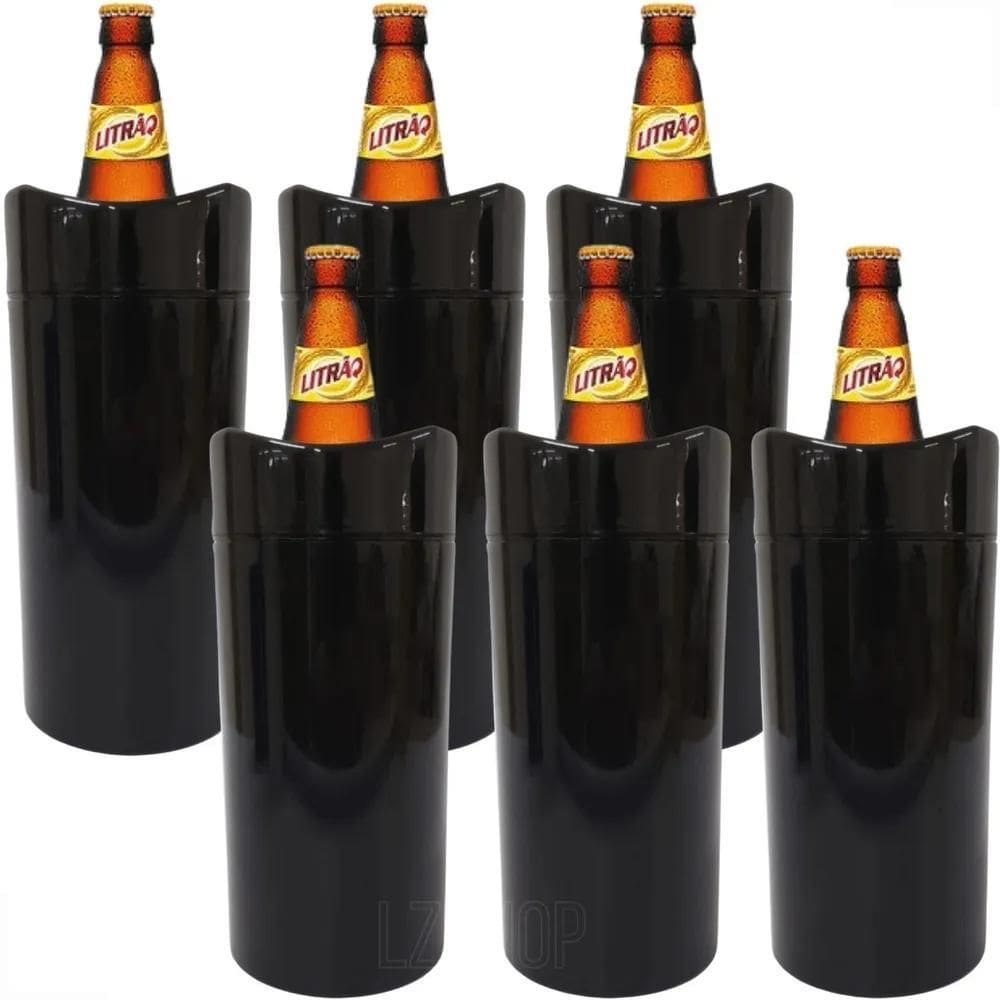 Porta Garrafa Térmico Camisinha Para Cerveja Litrão Kit 6Un