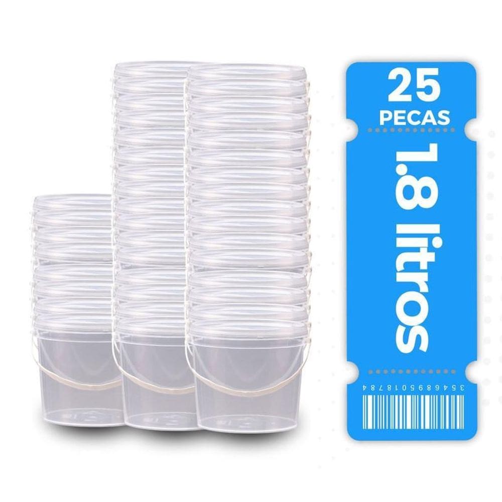 Balde De Polipropileno Bpa Free Para Alimentos 25 Pçs