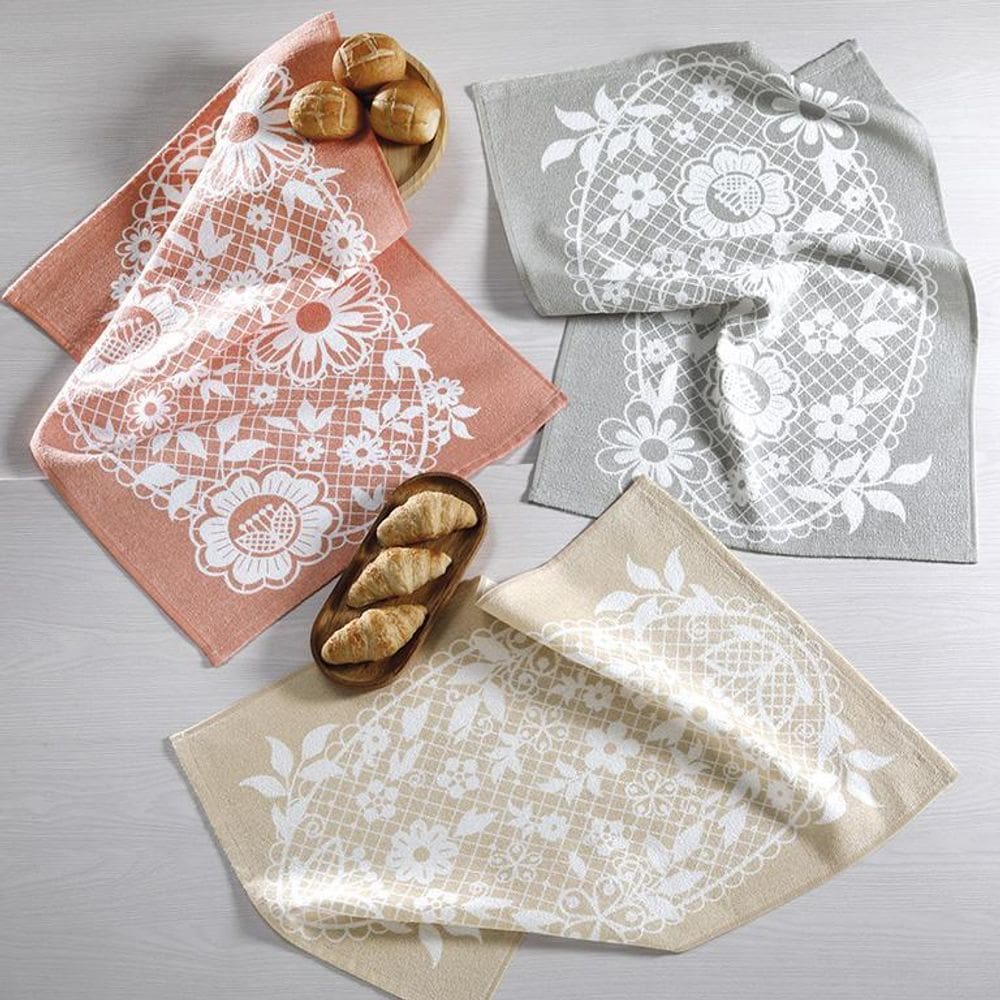 Kit 03 Pano De Copa Prato Felpudo Dohler 100% Algodão Graça